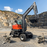Pabrik Cina Produsen Mesin Excavator Roda Tugas Berat 6 Ton dengan Harga Bagus