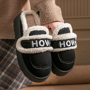 2025 casa invernale foderata in pile da <span class=keywords><strong>donna</strong></span> di nuovo stile per <span class=keywords><strong>pantofole</strong></span> <span class=keywords><strong>con</strong></span> <span class=keywords><strong>Velcro</strong></span> comodo per uso interno - Product Image 6
