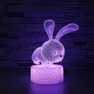 מודרני לילה 3d אור לילה אור 3d אשליית אנימה אקריליק הוביל מנורת בסיס לחג המולד תפאורה abs שולחן מנורת שולחן הגוף אפקט הלילה