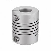 Accouplement fileté en alliage d'aluminium RB haute intensité pour encodeur de servomoteur, type à serrage, jeu nul, élastique, livraison rapide