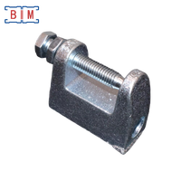 Abrazadera de Viga Tipo C Ajustable para Canal Unistrut de Acero al Carbono Galvanizado Maleable, BIM BIM3035, Diámetro de 0.2-2.5 Pulgadas