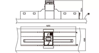 Système d'inspection par scanner UVSS pour marchandises/véhicules/conteneurs, vitesse de numérisation 5~10 km/h, pénétration de plaque d'acier de 70 mm, FCC/CE 100