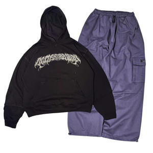 Sudadera con capucha personalizada de alta calidad polar diseño de gran tamaño logotipo propio Impresión digital moda mujer sudaderas con capucha de manga larga - Product Image 1