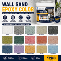 Peinture à effet sable naturel en époxy certifiée CE pour la vente en gros, texture pierre colorée, pour chambre et salon