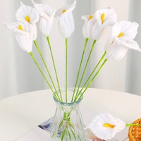 YOPIN-7736 tige torsadée fini Calla Lily fleurs nettoyeurs de tuyaux faits à la main Zantedeschia fleurs décoration de la maison