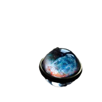 Cosmique galaxie nébuleuse Double verre Pokeball cristal porte-clés femmes rétro mode bijoux plus faciles allumettes chandails porte-clés