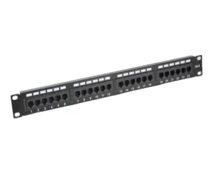 Benutzer definierte Größe Netzwerk Krone & 110 Dual IDC 1u 19 Zoll UTP Cat6 24 Port Patch Panel