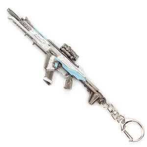 热销11厘米APEX Legends的金属R301玩具枪定制金属枪钥匙扣纪念品钥匙圈