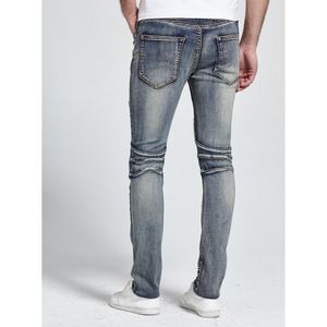 Jeans para Hombre de Diseño Biker, Ajustados y Elásticos, Casuales, de Buena Calidad, Directo de Fábrica OEM - Product Image 3