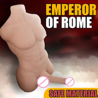 Offre Spéciale : Poupée de Masturbation Réaliste pour Femme (3,7 kg, 9 kg) – Demi-Corps Féminin et Torse Masculin avec Grand Kit Dildo – Jouet Sexuel