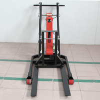 Mini Montacargas Hidráulico Semieléctrico Portátil Plegable con Brazo Articulado para Carga de Almacén, Capacidad de 500 kg, al Mejor Precio