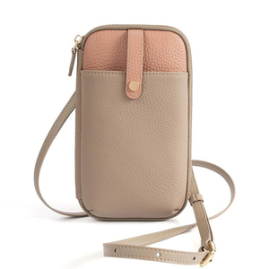 Logo personnalisé best-seller Petits sacs à bandoulière Design de mode Portefeuille pour <span class=keywords><strong>téléphone</strong></span> <span class=keywords><strong>portable</strong></span> Portefeuille à bandoulière en cuir de vachette pour femme - Product Image 3
