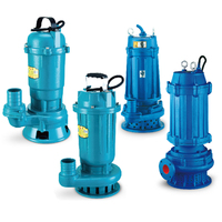 Pompe à eau usée centrifuge verticale submersible WQX (D) 8-20-0.75, prix de la pompe à eau usée non obstruante
