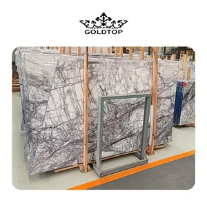 Goldtop OEM/ODM Marmor Marmar large slabs with marble look for living room dining table set marble marble fireplace mantel