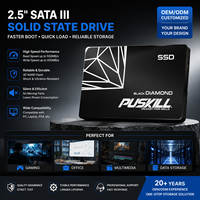 PUSKILL SSD 2 To SATA III 2,5 pouces Disque SSD interne 6 Gbit/s Haute Vitesse Démarrage Rapide pour PC de Jeu Amélioration des Performances du Bureau