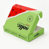 Cajas de envío corrugado con logotipo personalizado impreso, embalaje kraft express, a petición de paquete, Caja postal pequeña de 20mm