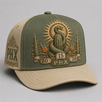 Casquette de baseball personnalisée style Old English, 5 panneaux, visière incurvée, style Dad Hat, streetwear urbain West Coast, vente en gros, faible MOQ