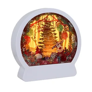 공장 공급 아름다운 개인 램프 따뜻한 화이트 라이트 크리스마스 장식 그린 크리스마스 LED 빛
