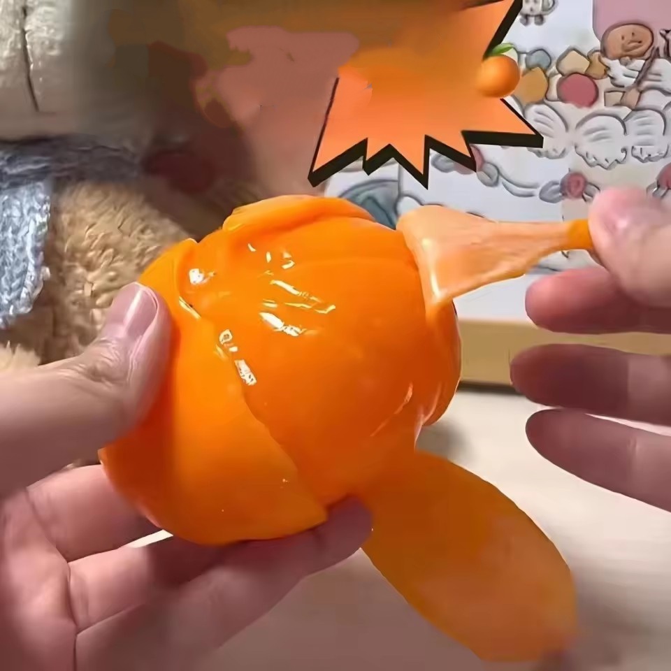 Сквиши кавайные Мандариновые игрушки для учебы и работы, мягкие игрушки для снятия стресса для детей, взрослых, сжимающий подарок