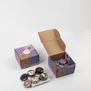 AIKUN vente en gros personnalisable Mandala <span class=keywords><strong>dessin</strong></span> thérapie à motifs fleurs séchées arôme bougies lourdes pour la décoration de la maison - Product Image 5