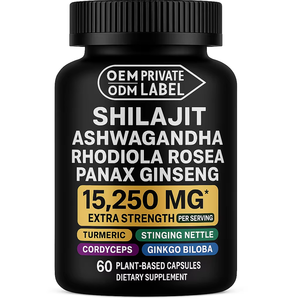 Ausreson Shilajit ashashandha takviyesi Naturel organik himalaya Shilajit saf Shilajit kapsüller - Product Image 1