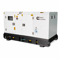 Groupe électrogène diesel silencieux 50Hz 50kW 62.5kVA à faible bruit, insonorisé, pour usage industriel, de secours, domestique et commercial, compatible ATS