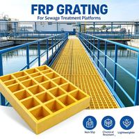 Rejilla de Fibra de Vidrio Moldeada de Primera Calidad, Rejilla de FRP Resistente a la Corrosión para Plataformas Marinas y Estaciones de Petróleo