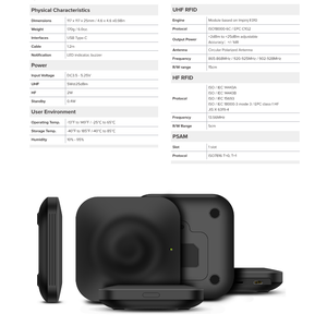 체인웨이 R1 고성능 데스크탑 <span class=keywords><strong>RFID</strong></span> 리더기 E310 기반의 HF 및 UHF NFC 재고 PDA 제품 - Product Image 6
