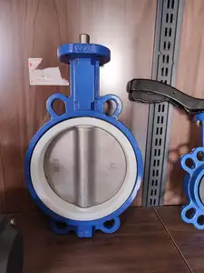 China Supply Universal Standard DI Body SS410 Stem Gear Worm Wafer Butterfly Valve