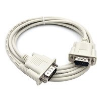 Cable Serial/RS232 DB9 de 9 Pines Macho a Macho de PVC para Proyector, Cámara, Micrófono, Altavoz, HDTV, Monitor de Computadora, Teléfono