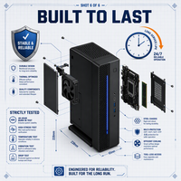 Komputer Desktop Smart Office Zhaoxin KX-U6780A CPU 16GB Memori 512GB NVMe SSD dengan Layar 23.8 inci