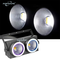 Projecteur LED Blinder à Haute Luminosité 250W à 2 Yeux avec Contrôle DMX512 pour DJ Professionnel, Décoration de Scène, Soirées en Boîte de Nuit et Événements