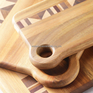 เขียงไม้ Woodsun รุ่น Geometric MOSAIC ทำจากไม้ Acacia, Black Walnut, Teak, Hard <span class=keywords><strong>Maple</strong></span> และ Rose Wood สำหรับใช้ในครัว - Product Image 2