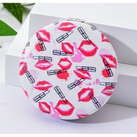 Saku populer dilipat berdiri portabel Hi cermin Makeup Mini dengan dua sisi