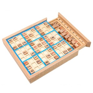 <span class=keywords><strong>Sudoku</strong></span> neuf grilles plateau en bois jeu de bureau jeu d'échiquier mathématique jouet pour enfants école élèves pensée <span class=keywords><strong>logique</strong></span> puzzle pour enfants - Product Image 4