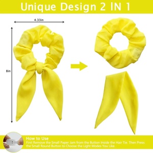 Led scrunchy sáng tóc Tie phát sáng hairband cô gái sinh nhật tóc Phụ kiện thanh bên ánh sáng lên ban nhạc cao su ban nhạc đàn hồi - Product Image 2