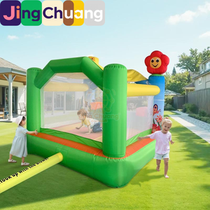 Château gonflable pour enfants avec toboggan, trampoline d'extérieur pour la maison, château toboggan en PVC épaissi - Product Image 4