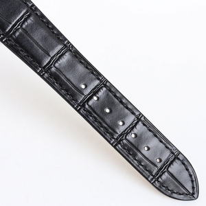 Montre élégante de qualité supérieure avec fonction phases de lune, boîtier en acier inoxydable blanc, bracelet en <span class=keywords><strong>cuir</strong></span> véritable, unisexe, mode sport, résistante à l'eau - Product Image 6