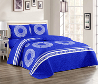 Ensemble de literie King Size en gros, 4 pièces : couvre-lit matelassé, couette, drap-housse et taies d'oreiller – En stock