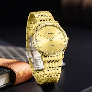 Tophill marchio all'ingrosso semplice da uomo orologi da polso moda agente di lusso distribuzione orologi al quarzo per gli uomini
