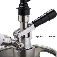 Mini fût de 5 L avec lance de type D/S, baril à paroi simple en acier inoxydable, mini fût de bière portable avec kit de distributeur de robinet