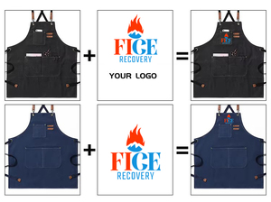 <span class=keywords><strong>Grembiuli</strong></span> da cucina in tela di pelle per donna uomo Chef Stylist grembiule Grill ristorante Bar Shop cafè bellezza chiodi Studios uniforme - Product Image 3