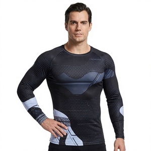 Camiseta Deportiva Unisex de Manga Larga, Compresión, Protección UV, Sublimación, Secado Rápido, Spandex, Poliéster, Capa Base - Product Image 1