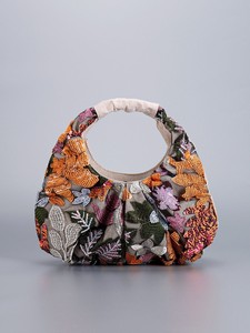 New All Seasons Niche Sequin Embroidered Women's <b>Large</b> Casual <b>Canvas</b> Handbag Zipper High-End Polyester Lining for Daily Fashion - Product Image 2