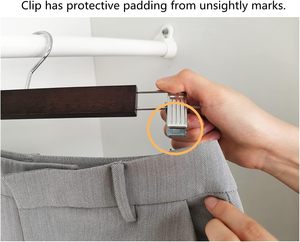 Cintre en bois de haute qualité pour enfants, multi-pantalons, pour le rangement et le séchage de vêtements, jupes et pantalons - Product Image 2