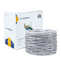 Precio de fábrica 100M CAT5 UTP LAN cable cat5e 4P 26awg cobre red Cables cable Ethernet