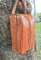 Trousse de Toilette Imperméable en Cuir PU Grande Capacité, Sac de Maquillage Personnalisable, Trousse de Voyage Zippée pour Articles de Toilette