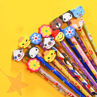 Offre Spéciale les écoliers populaires en bois HB crayon en forme d'animal crayons de dessin standard