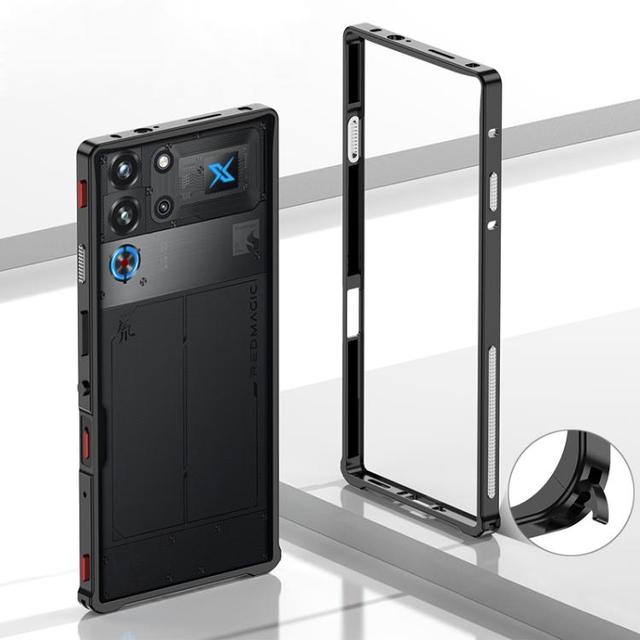 For ZTE nubia RedMagic 10 Pro Case, Metal Frame Heat Dissipation Shockproof Protective Case Mobile Phone Case