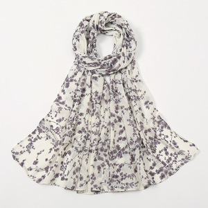 Voiles en gros pour femmes musulmanes de Malaisie, foulards en mousseline de soie à fleurs, hijabs, fournisseur - Product Image 6